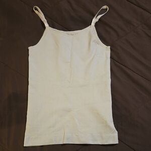 NEW>>>Shapermint Cream Ribbed Adjustable-Strap Camisole Sz. L